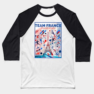 Team France - Paris 2024 Baseball T-Shirt